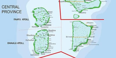 Карта Мальдывы парай